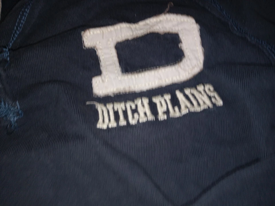 Sudadera pulóver con capucha azul marino lisa Ditch mediana Foto 2 de 4