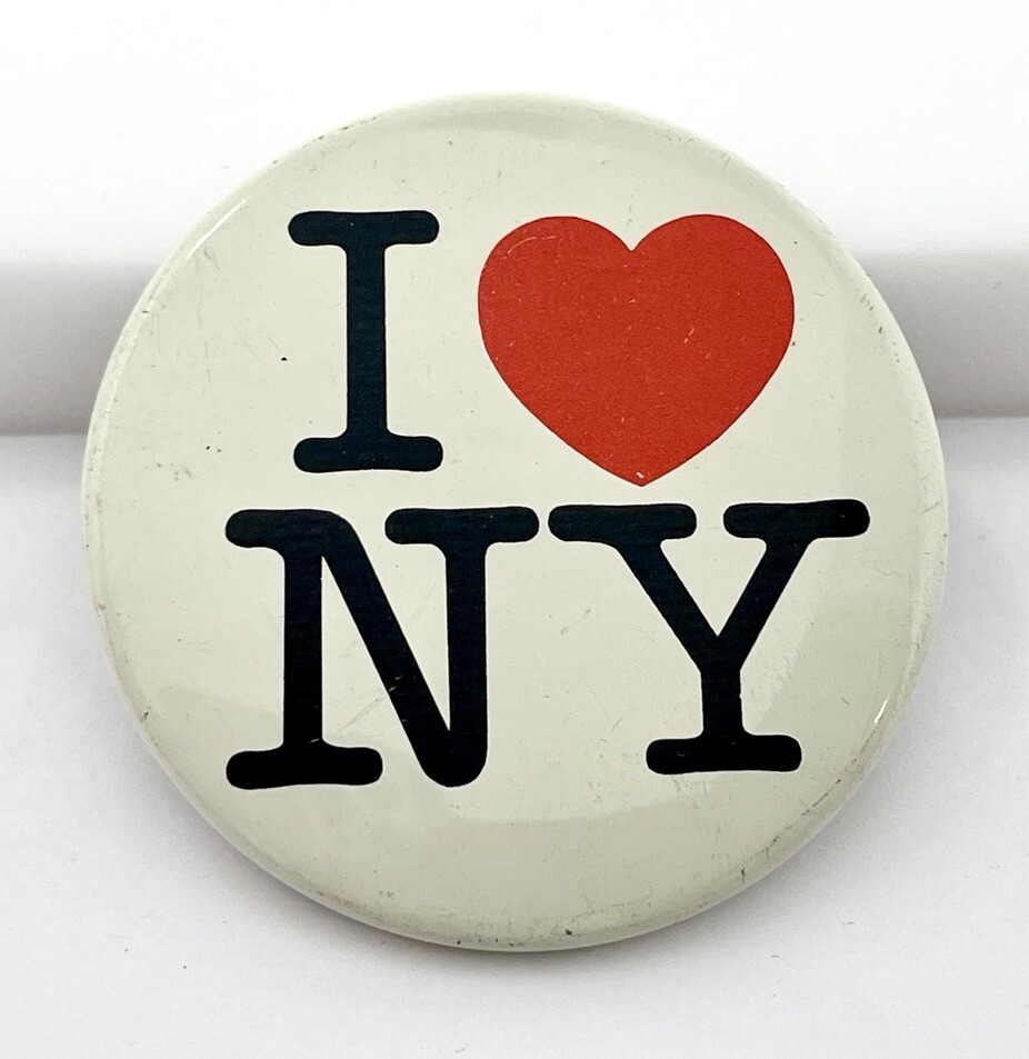 I ❤️ New York Love NY Button Pin Pinback Vintage | eBay