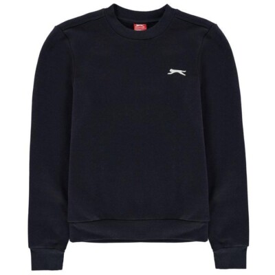 Slazenger Junior Jungen Fleece Rundhalspullover - weicher Rippbesatz - 50 % RABATT!!! SALE