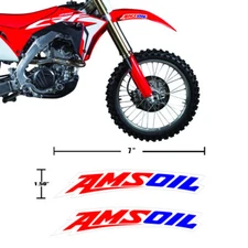 AMSOIL SX MX FRONT FENDER DECAL GRAPHICS STICKERS 125 250 450