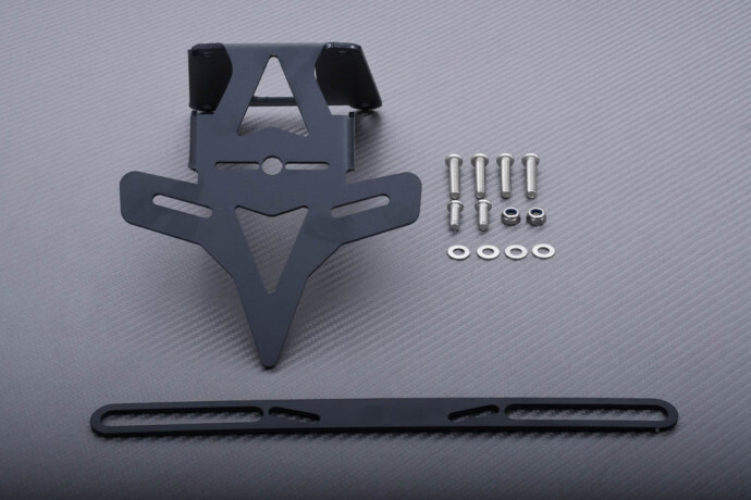 Support de plaque KTM Adventure 390 A2 2020-2022 en aluminium CNC noir
