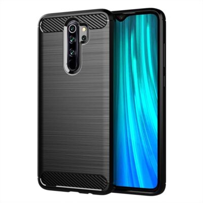 Für Xiaomi Redmi Note 8 Pro - SIMPLE CARBON  Case SchutzHülle Etui Tasche Handy