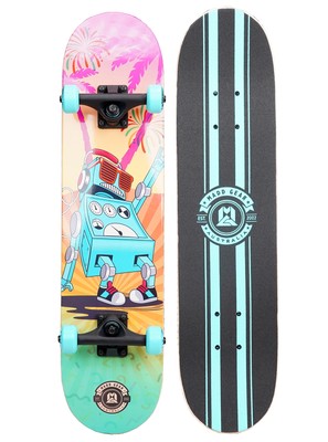 Madd Gear 31 x 7.5 inch Double Kicktail Beginner Skateboard 9 Ply Maple Deck 