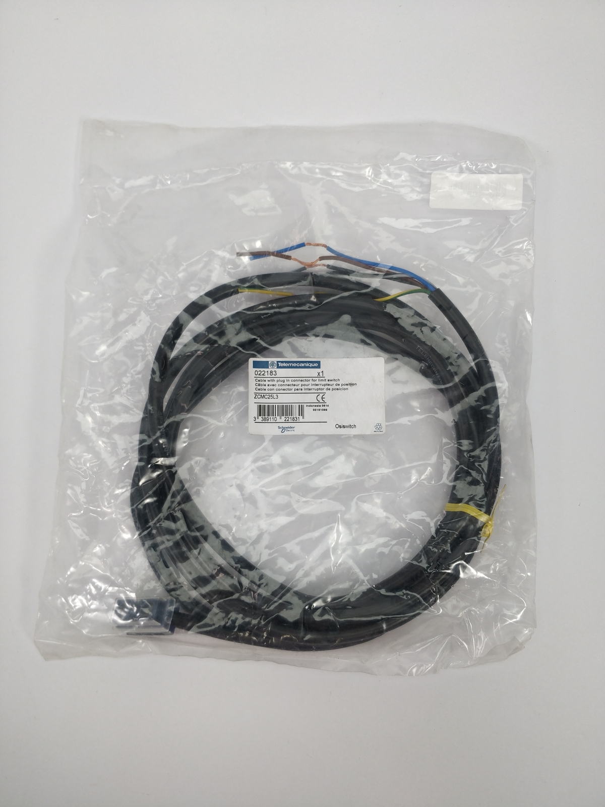 Telemecanique 022183 Zcmc25l3 Limit Switch with Cable