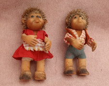 Couple original hérisson figurine Peter MECKI STEIFF GERMANY