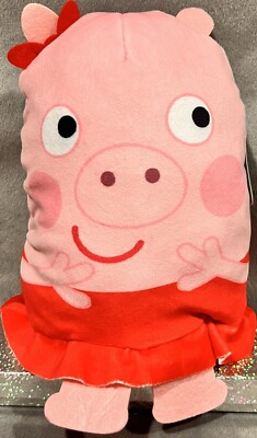 Podpals Peppa Pig Bean Shape Plush Plushie Pillow 9  Doll