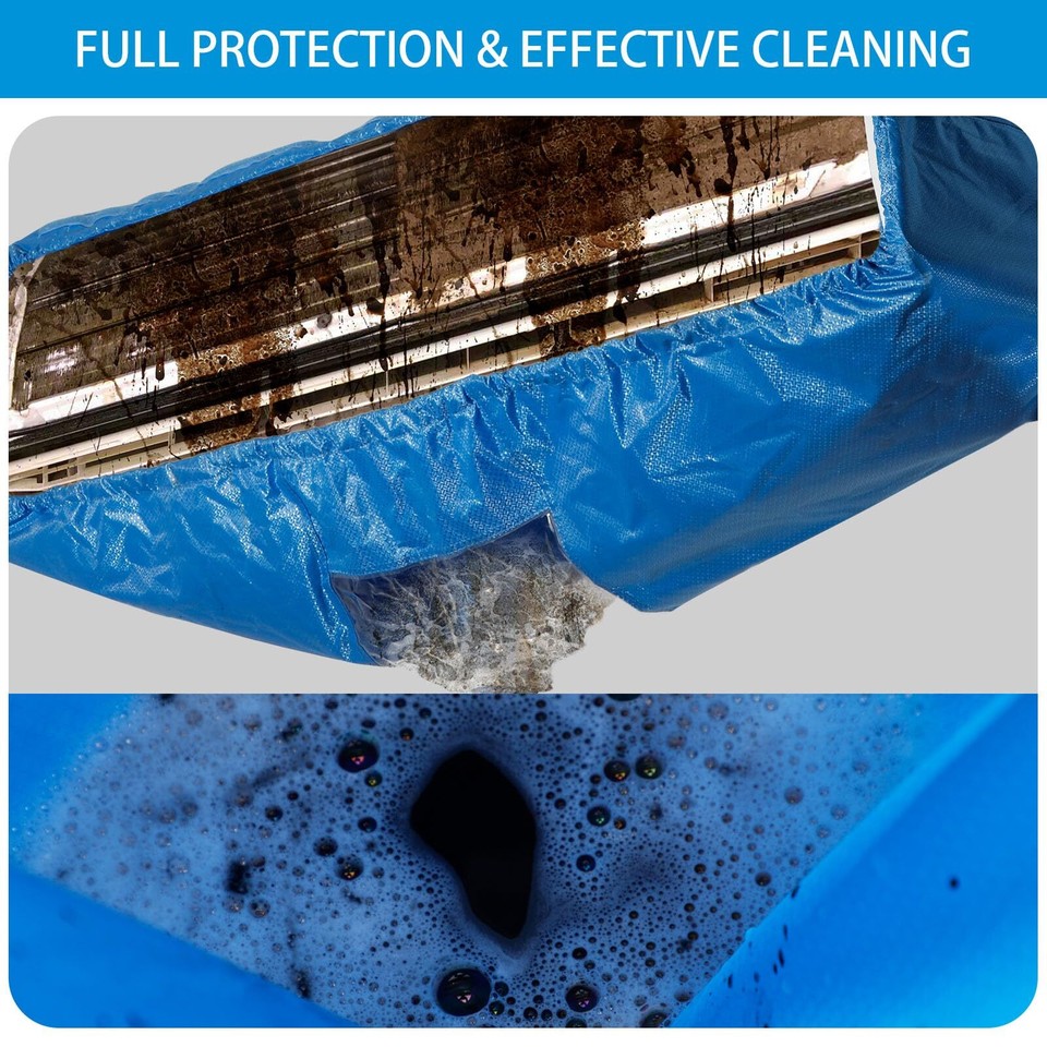 Mini Split Cleaning Kit Waterproof Air Conditioner Cleaning Cover with