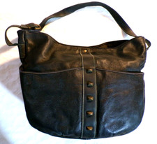 BORSA COCCINELLE LEATHER MAXI BLU BAG MADE IN ITALY