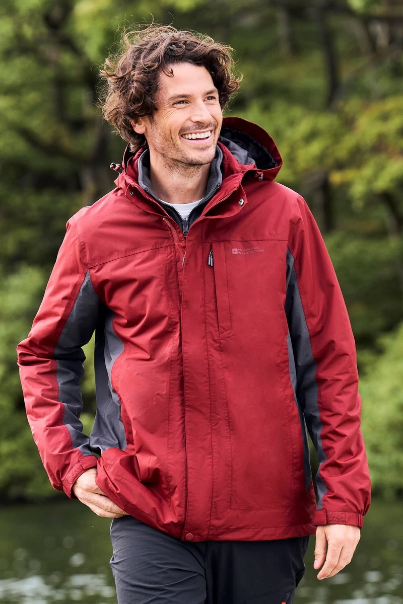 Mountain Warehouse Thunderstorm Men s 3 in 1 Jacket Breathable Warm Winter Coat