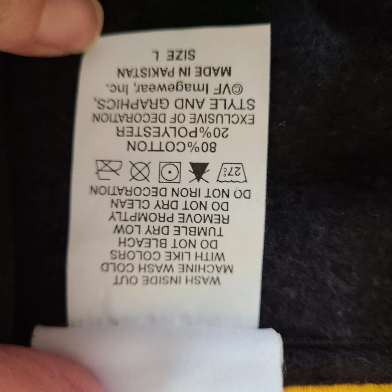 VETEMENTS Felpa con cappuccio e zip intera NFL Team Apparel Pittsburgh Steelers in pile uomo ricamo L