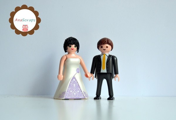 Playmobil - Anascraps - Pareja de novios personalizados (Contacta para detalles)
