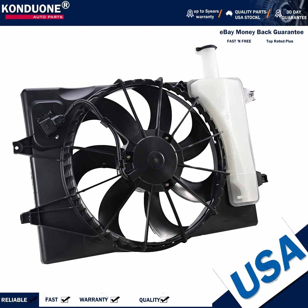Fits For 2020-2023 Kia Soul / Seltos 2.0L Radiator Cooling Fan Assembly W/Shroud