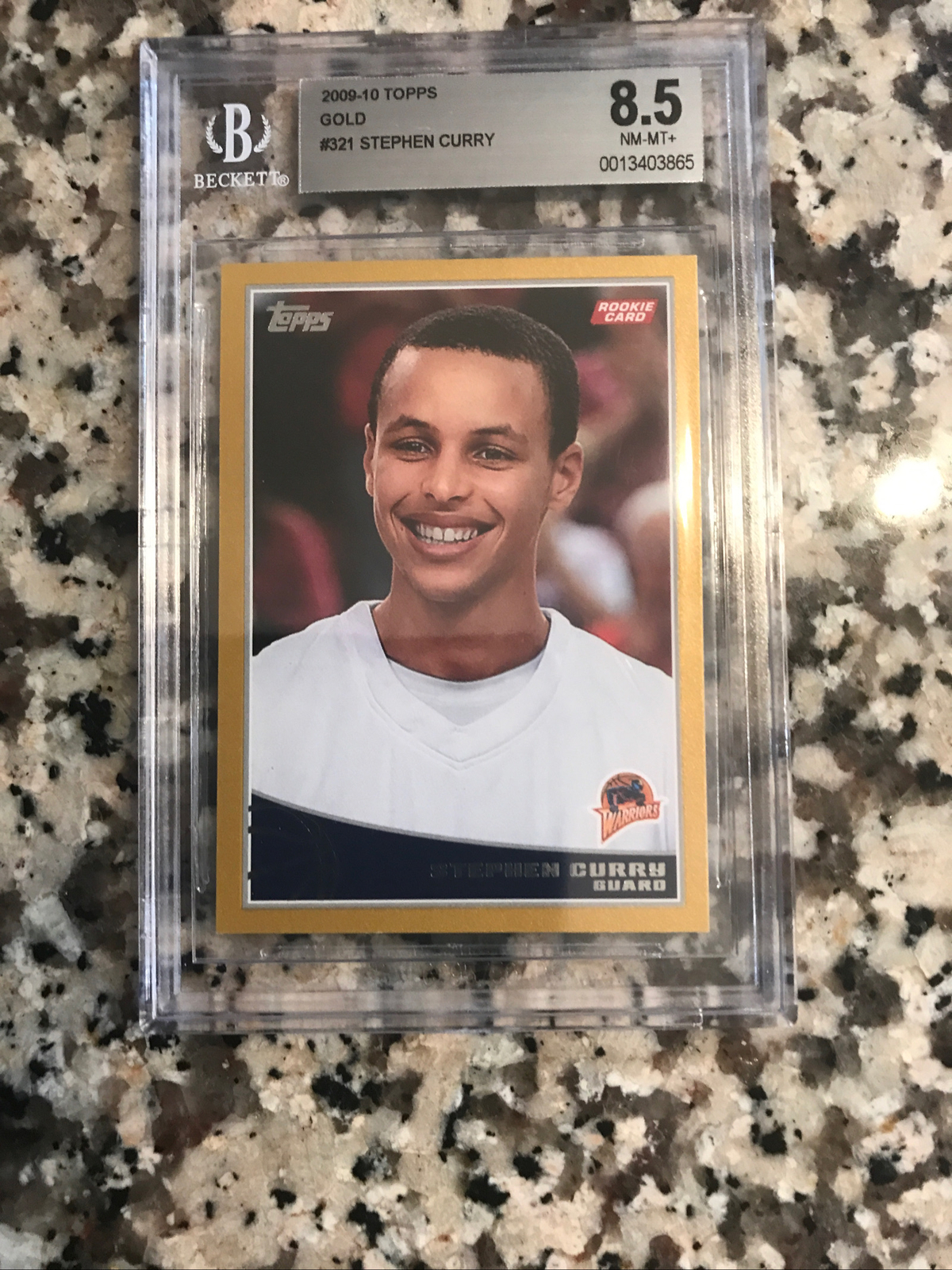 2009 - 2010 Topps GOLD Stephen Curry RC #321 BGS 8.5 ROOKIE