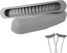 2 Pcs Underarm Crutch Pad Replacement Padding for Walking Arm Crutches Gray 