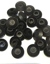 BPF-1/4" 0.25 inch Flush Mount Black Plastic Body and Sheet Metal Hole Plugs PDR