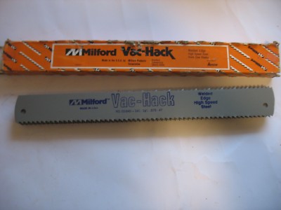 New Milford Vac-Hack Welded Edge Hacksaw Blade 14'' 1-1/2'' .075 No.01640 Qty.10