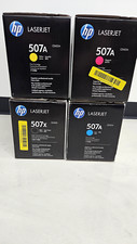 Lot 4 HP 507A LaserJet M551,500,M575 CMYK Toners CE401A,CE402A,CE403A,CE400A