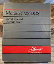 Microsoft MS-DOS Phoenix User's Guide and Reference 1988 Trade Paperback Vintage