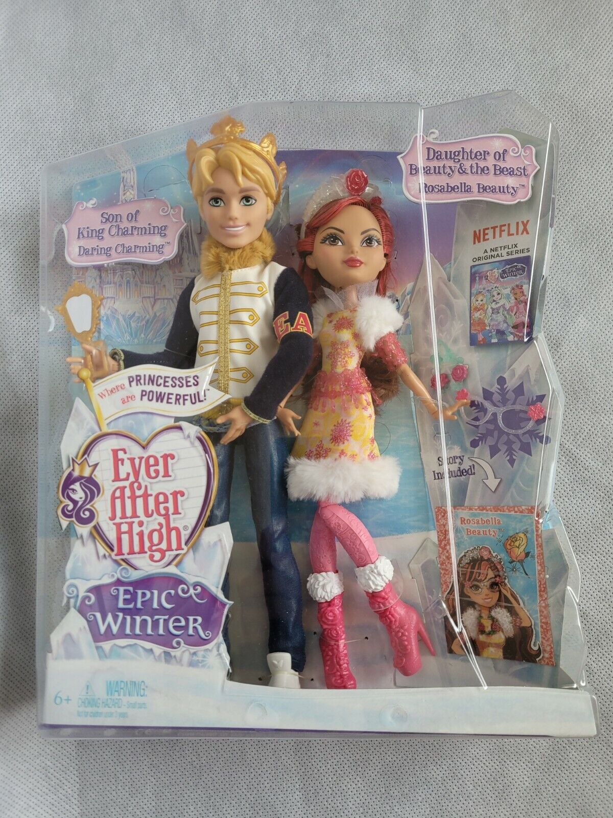 10.5” Mattel Ever After High Rosabella Beauty” Daughter Beauty Beast Doll  NRFB O