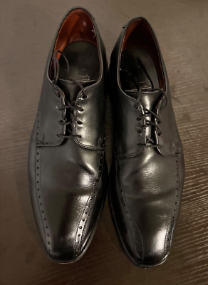 Allen Edmonds Men\'s Wendell Black Leather Bicycle Toe Shoes Oxfords Size 10D Allen Edmonds Wendell Black Leather Bicycle Toe Oxford Dress  main image 4