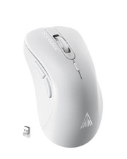 SM66 White Silent Dual Mode 2.4GHz Wireless Mouse Adjustable 4200 DPIRecharge...