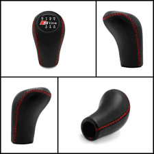 AUDI S-LINE 6-GANG SCHALTKNAUF ROTE NAHT S2 B3 A6 C4 C5 100 A4 B5 A8 D2 V8 A3 8L