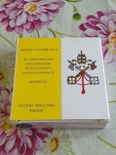 LIRE 500 VATICANO ANNO 1996  50 ANNI DI SACERDOZIO  VERSIONE PROOF. 