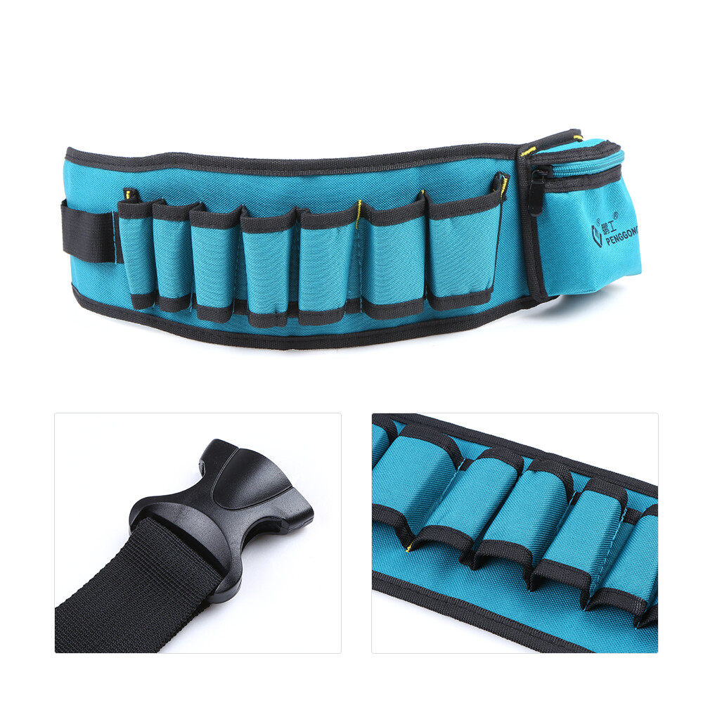 Canvas Waist Tool Bag Tools Storage Pockets Pouch with Belt E1K3 eBay