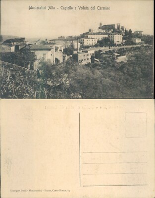 MONTECATINI ALTO BEAUTIFUL VIEW OF THE CASTLE IN A SHOT OF THE 1920s *No.47989