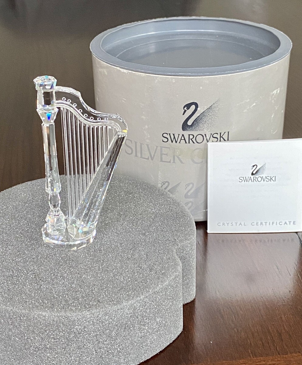 スワロフスキー     ハープの置物 Swarovski Crystal Harp Figurine~Mint~7477 NR 000 003 | eBay