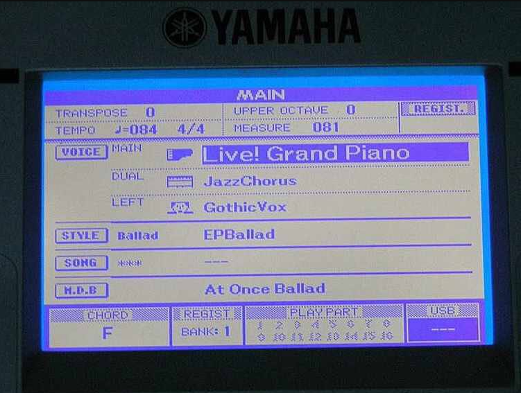 Lcd Display Screen for Yamaha Psr S500 S550 S650 DGX-520/620/630