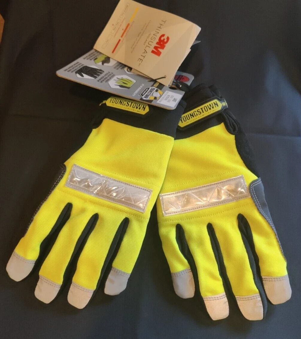 Youngstown Glove 08-3710-10-Safety Lime Waterproof Thinsulate Winter Glove Large
