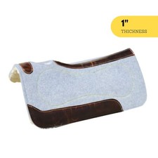 Resistance 31 x 32 Felt Performance Saddle Pad with Wear Leathers, Fleece Bottom