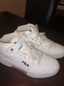 high top filas white