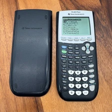 Texas Instruments TI-84 Plus Graphing Calculator Tested W/ Slip Cover Excellent