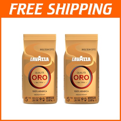 Qualita Oro Medium Roast Coffee Beans 2lb - 2 Pack