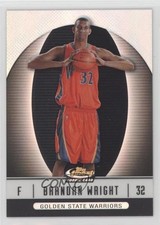 2006 Topps Finest 2007-08 Rookie Black Refractor 50/99 Brandan Wright Auto 3y4