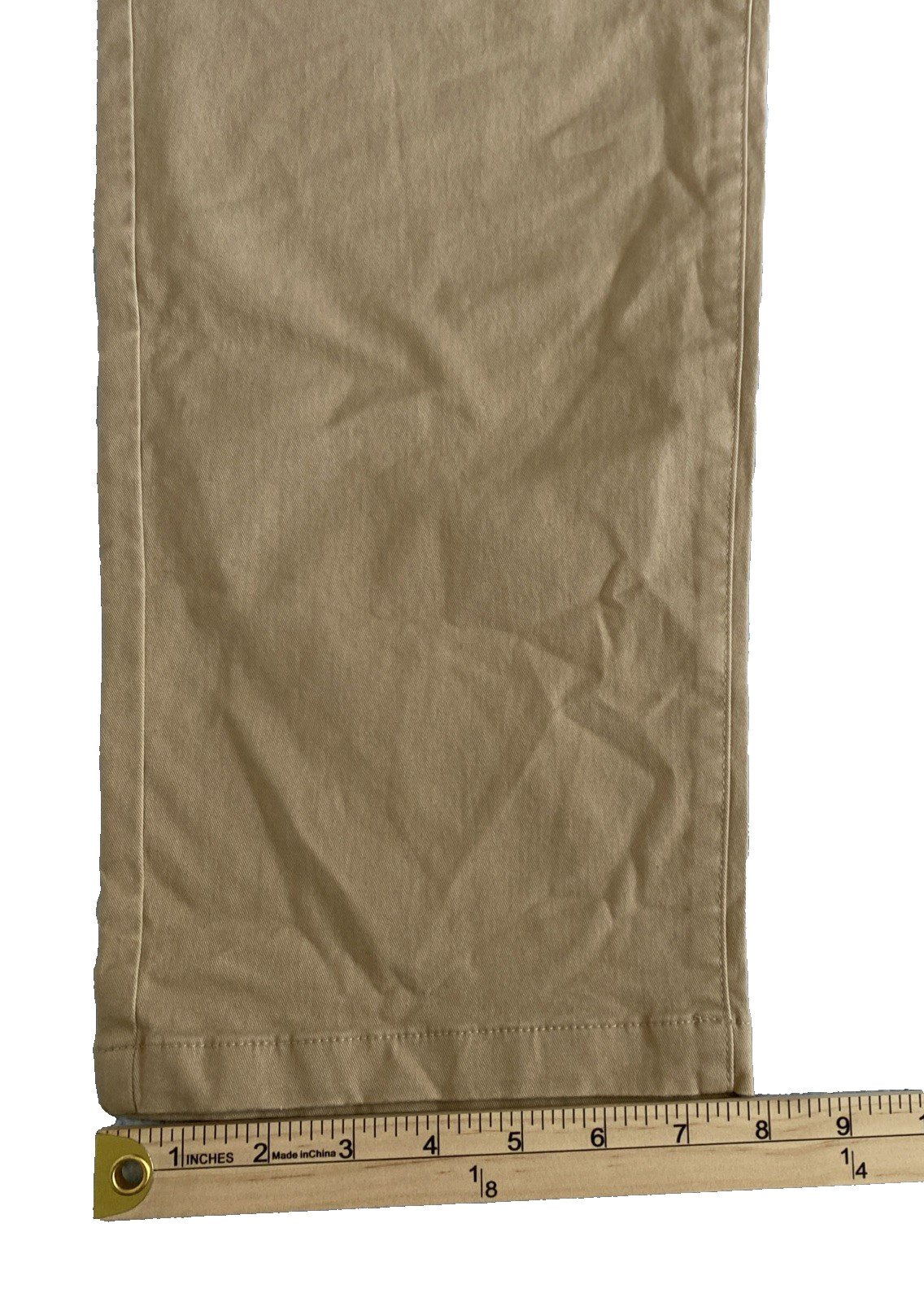 H&M Essentials No.9 Men’s Pants 34 Khaki Regular Fit Chinos Beige (36x30 Actual) thumbnail 3