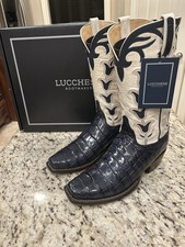      Lucchese Men s Size 9D GY Classics Navy ...