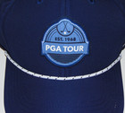 PGA Tour Pro Series NWT Navy Snapback Golf Cap Est 1968 Patch Rope Brim Hat — photo 5