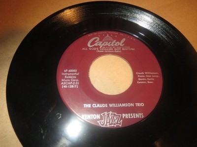 Claude Williamson Tr - All God's Chillun Got Rhythm / Woodyn' You - U - G8100z