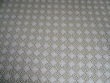 Crochet Tablecloth Vintage White Cotton Hand Made 65" x 65"