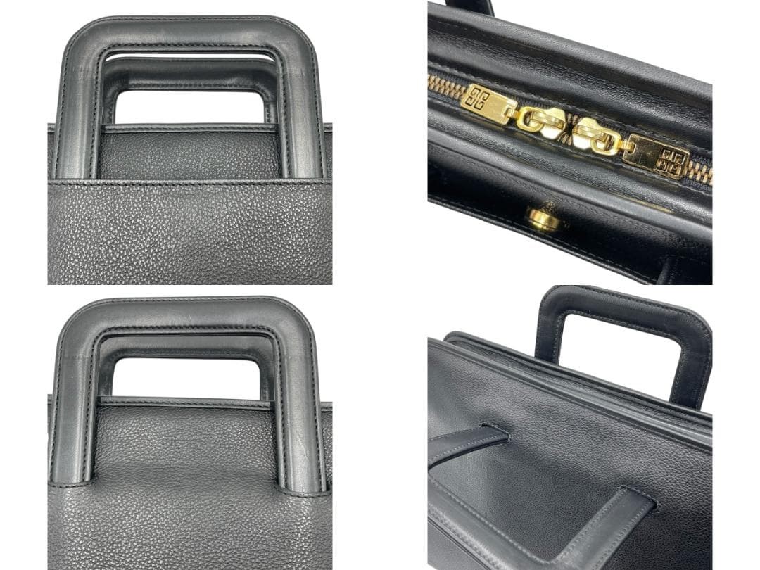 GIVENCHY Leather Briefcase Business Bag Black thumbnail 5