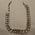 *RARE* VINTAGE ESTATE SIGNED CORO Blue Green White THERMOSET 15 1/2” NECKLACE! — photo 8