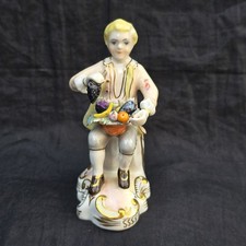VINTAGE ROYAL CROWN DERBY EDWARD DREW FIGURE FRUIT SELLER 1950's GREAT CONDITION
