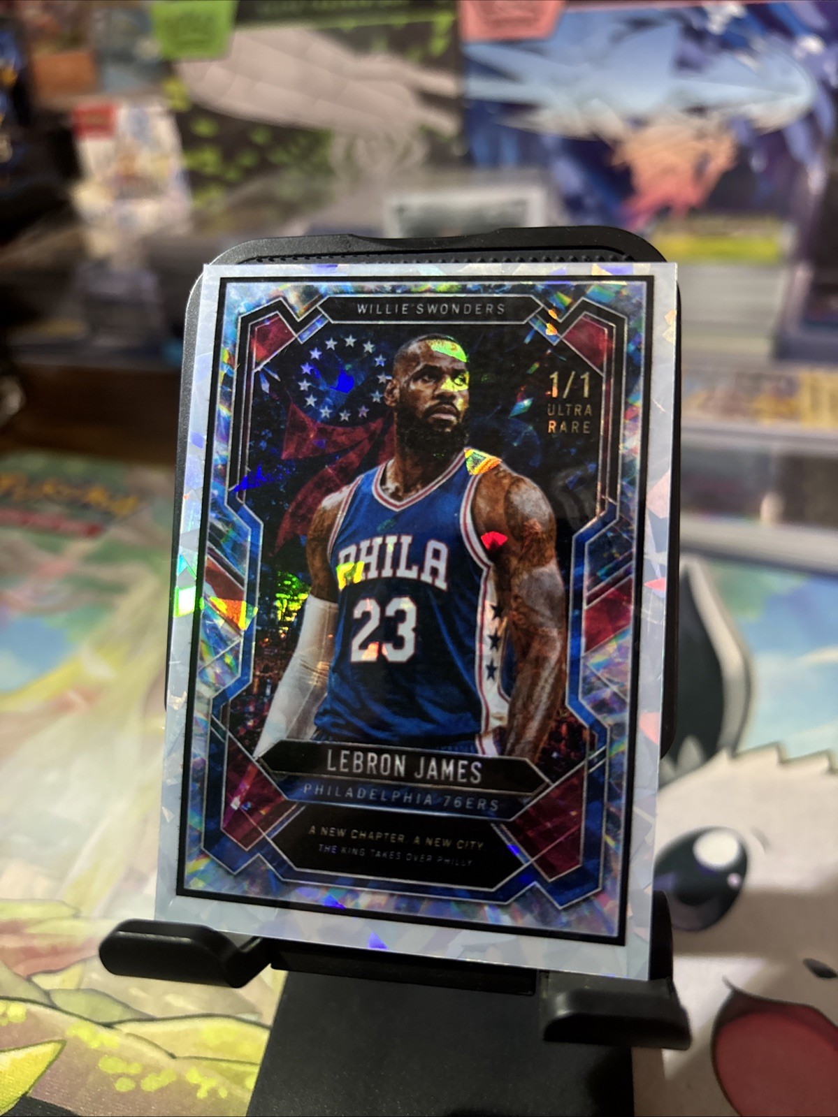 LeBron James Philadelphia 76ers 2027 NBA FanArt Trading Card WW  Holographic 🏀