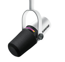 Shure MV7 Podcast Dynamic Microphone OBS Certified Enhanced Audio LED Panel