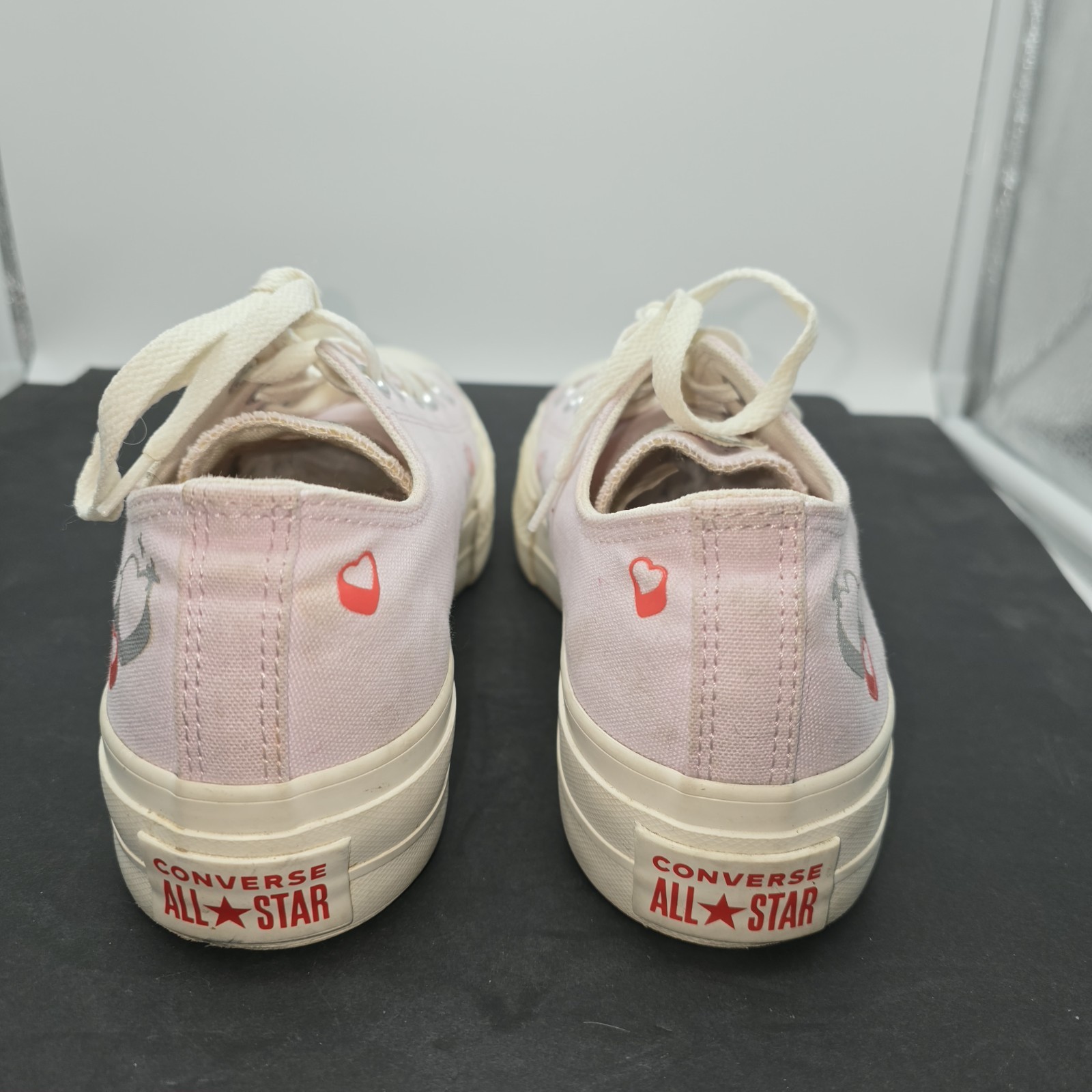 Converse Chuck Taylor All Star Women's Low Platform Sneakers Lilac Heart Size 9 thumbnail 8