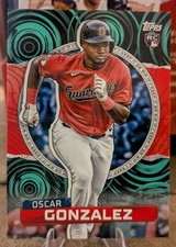 2023 Topps Rip Card Oscar Gonzalez Rookie /45 RC SP (Mini Card Inside Witt Jr?)