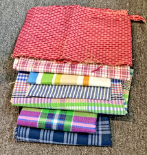vintage 1960-70s fabric lot #3/large pieces. ...